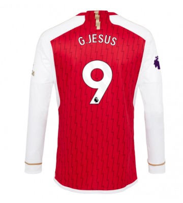 Arsenal Gabriel Jesus #9 Hjemmebanetrøje 2023-24 Lange ærmer